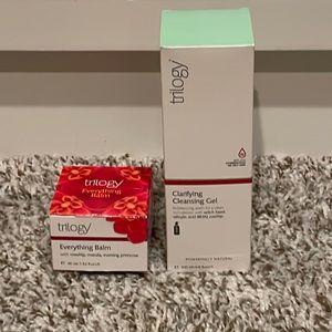 Trilogy Clarifying Cleansing Gel and Trilogy Everything Balm.